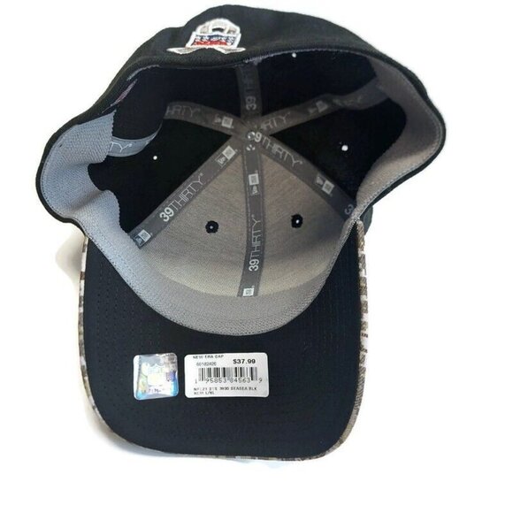 39Thirty New Era NFL Seattle Seahawks Fitted Hat Cap Salute To Service Size L-XL - Picture 6 of 7